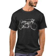 T-shirt vintage de coureur de café