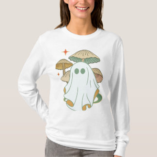 T-shirt Vintage de fantôme de champignons