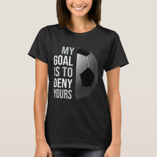 T-shirt vintage de football : Mon but est de nier