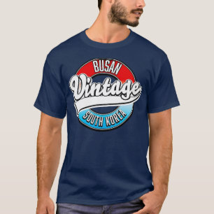 T-shirt Vintage de la Corée du Sud de Busan