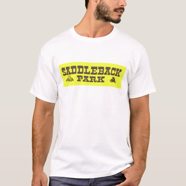 T-shirt vintage de moto de parc de Saddleback (Devant)