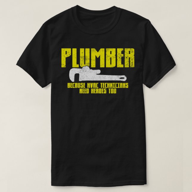 T-shirt Vintage de plomberie (Design devant)