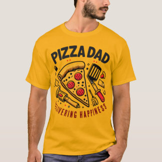 T-shirt vintage de style Pizza Papa livrant le bon