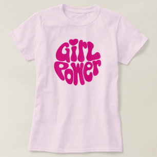 T-shirt vintage de style rétro Power Girl