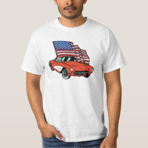 T-shirt vintage de valeur de voiture de muscle de