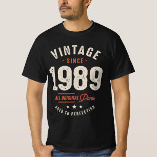 T-shirt Vintage depuis 1989 - 33ème anniversaire Retro Cla
