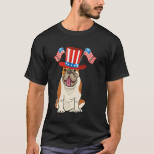 T-shirt Vintage Design American Top Hat Dog