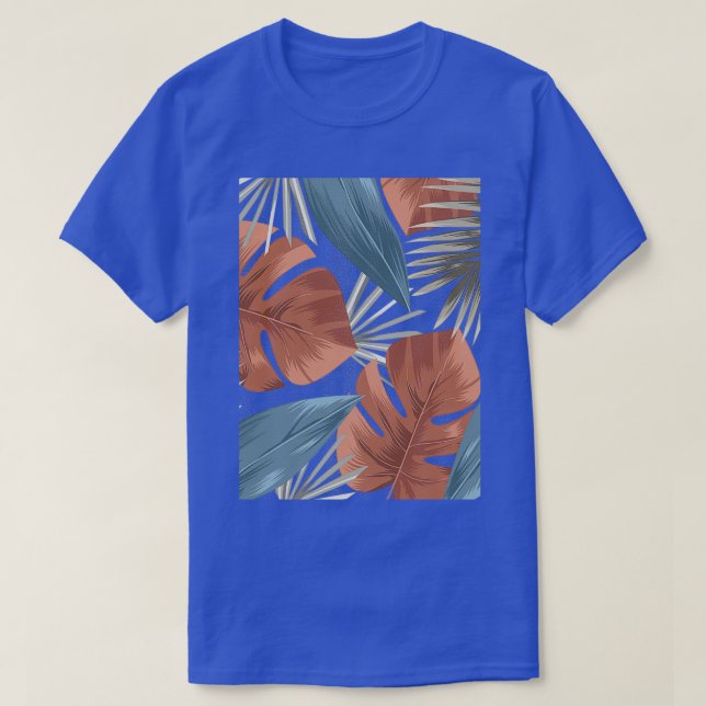 T-shirt Vintage design tropical motif (Design devant)