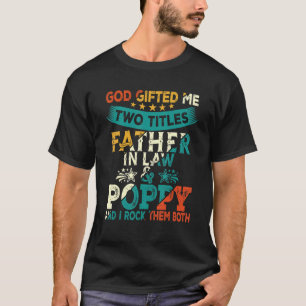 T-shirt Vintage Dieu Ed Me Deux Titres Père En Droit Et Po