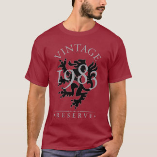 T-shirt vintage d'obscurité de la réservation 1983