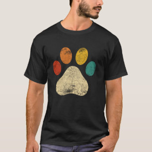 T-shirt Vintage Dog Love Tee, Amour des chats, Patte de co