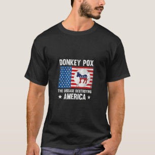 T-shirt Vintage Donkey Pox La Maladie Détruisant L'Amériqu