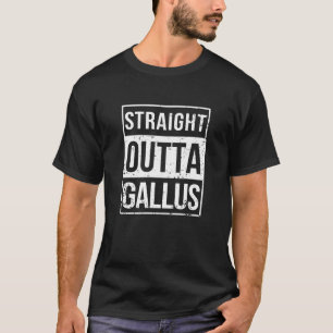 T-shirt Vintage droit devant Gallus Frankfurt Hessen