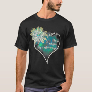 T-shirt Vintage Drôle Jésus Ce N'Est Pas Une Religion C'Es