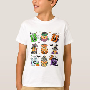 T-shirt Vintage Drôle Nuggets Repas Bucket Halloween Éffra