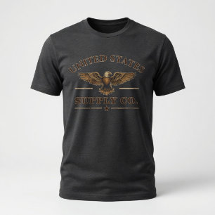 T-shirt Vintage Eagle de la compagnie d'approvisionnement 