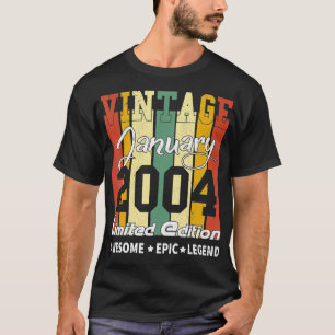 T-shirt Vintage Edition limitée Décoration d'anniversaire 