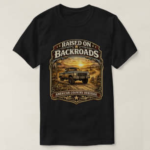 T-shirt Vintage Élevé sur les Routes Rurales Américaines 