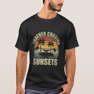T-shirt Vintage Envie De Chasser Les Couchers De Soleil Va