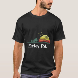 T-shirt Vintage Erie Pennsylvanie Accueil Souvenir Imprime
