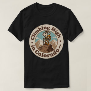 T-shirt Vintage Escalade du Colorado Chèvre de haute monta