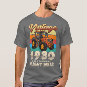 T-shirt Vintage Est 1930 Farmer Tractor 92nd Birthday 92 Y