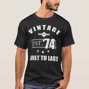 T-shirt Vintage Est. 1974 50e anniversaire