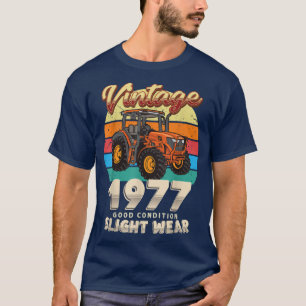 T-shirt Vintage Est 1977 Farmer Tractor 45e anniversaire 4