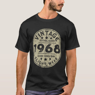 T-shirt Vintage Établi 1968 54E Anniversaire Parti Rétro