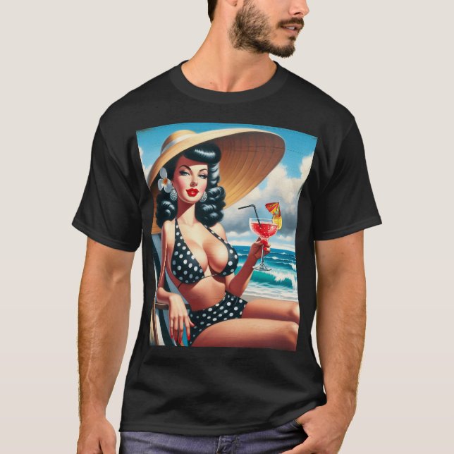 T-shirt Vintage Été (Devant)