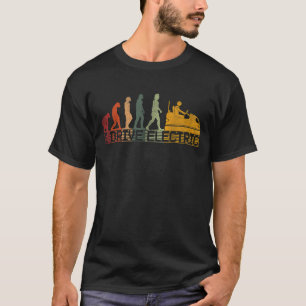 T-shirt Vintage Evolution Voiture Scooter Electrique Condu