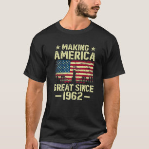 T-shirt Vintage Faire de l'Amérique un grand drapeau depu
