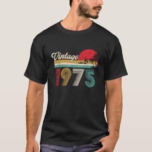 T-shirt Vintage Fait En 1975 50e Anniversaire Cadeaux 50 A