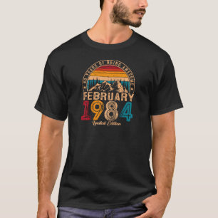 T-shirt Vintage Février 1984 40 Ans D'Être 40ème B