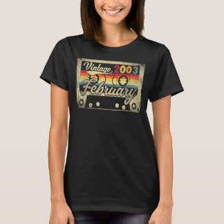 T-shirt Vintage février 2003 20e anniversaire 20 ans