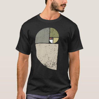 T-shirt Vintage Fibonacci Spiral Math Golden Ratio Cool Sc