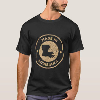 T-shirt Vintage Fier Fait En Louisiane Ancien Timbre Chris