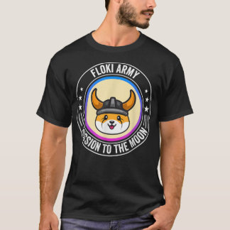 T-shirt Vintage Floki Inu Mission Dans Le Crypto Lune 