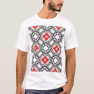 T-shirt Vintage floral intemporel : sans couture classique