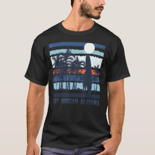 T-shirt Vintage Fort Morgan Alabama Surf d'été 80s Plage