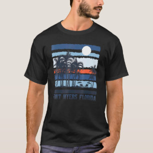 T-shirt Vintage Fort Myers Floride Été 80s Plage Souven