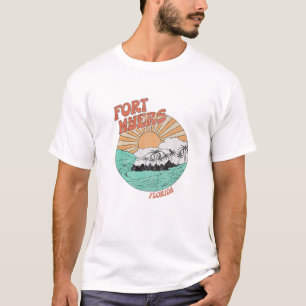 T-shirt Vintage Fort Myers Floride Palmiers FL Retro
