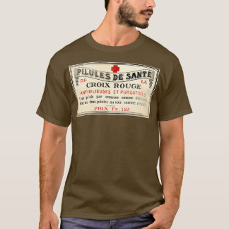T-shirt Vintage french pharmacy label