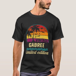 T-shirt Vintage Gabree Limited Edition, Nom, Nom, Sec