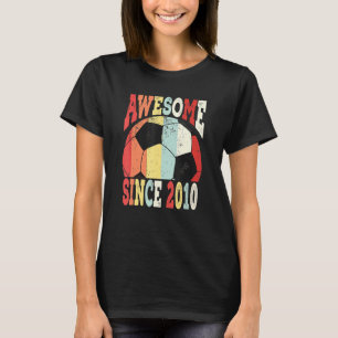 T-shirt Vintage Garçons Anniversaire Soccer stupéfiant dep