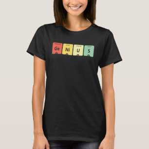 T-shirt Vintage GeNiUS Tableau périodique des éléments Ge