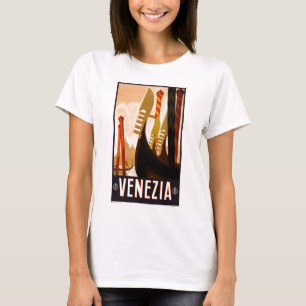 T-shirt Vintage Gondola Venezia Italie