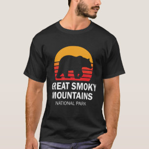 T-shirt Vintage Great Smotains Parc national Ours