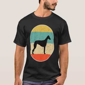 T-shirt Vintage Greyhound Retro Sunset Dog Lover