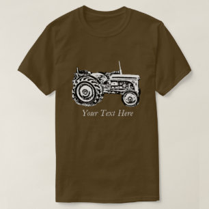T-shirt Vintage Gris massey fergison tracteur photo T-shir
